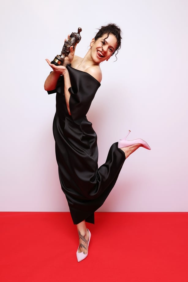 Rosalía, winner of the International Songwriter of the Year award, poses backstage at The 71st Ivor Novello Awards 2026 at The JW Marriott Grosvenor House Hotel on 21 May, 2026 in London. (Photo by Jahnay Tennai/Dave Benett/Getty Images for The Ivors)
