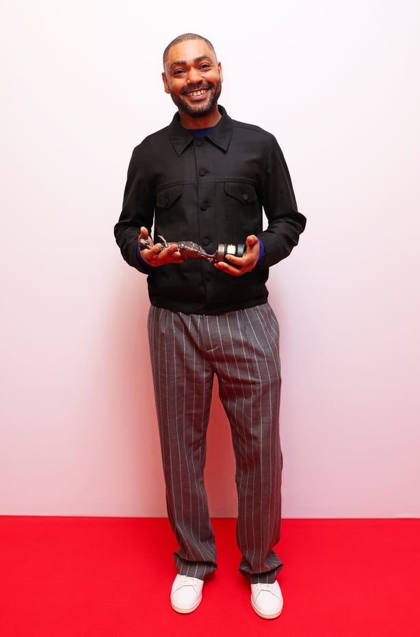 Kano aka Kane Robinson, winner of the Visionary Award with Amazon Music, poses backstage at The 71st Ivor Novello Awards 2026 at The JW Marriott Grosvenor House Hotel on 21 May, 2026 in London. (Photo by Jahnay Tennai/Dave Benett/Getty Images for The Ivors)