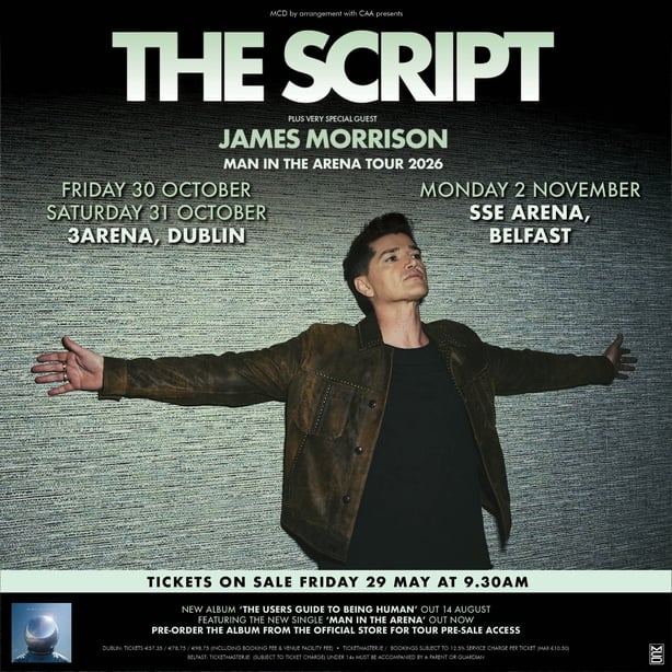 Poster for The Script tour
