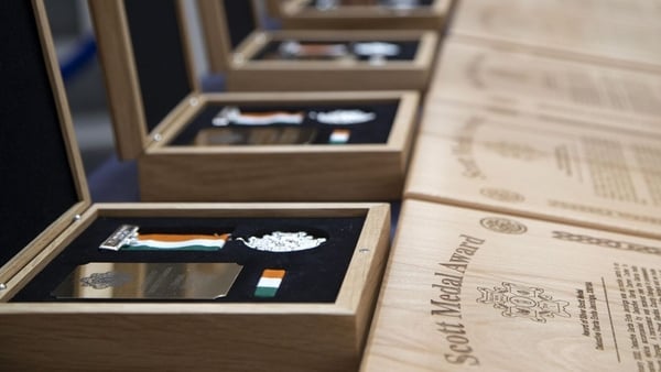 Scott medals pictured at Walter Scott House