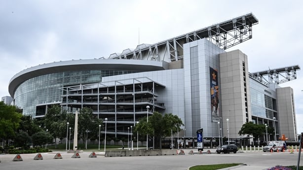 The outside of Houston Stadium is seen ahead of the 2026 FIFA World Cup in Houston, Texas