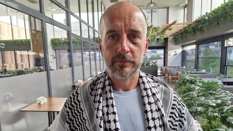 Global Sumud Flotilla member Tom Deasy (Picture: Caoimhe Butterly)