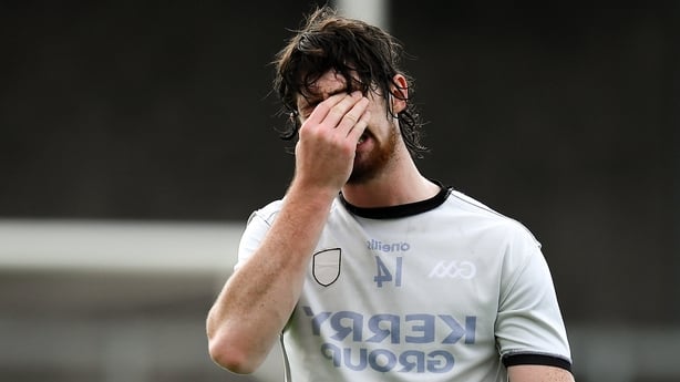 15 June 2019; A dejected Ben Conneely of Offaly after the Joe McDonagh Cup Round 5 match between Kerry and Offaly at Austin Stack Park, Tralee in Kerry. Photo by Brendan Moran/Sportsfile