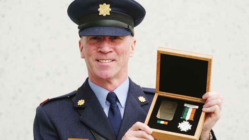 Garda 'very proud' of father awarded bravery medal