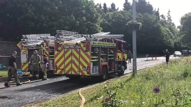 Firefighters battle blaze at Dublin apartment block