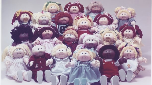a lot of childrens toys called cabbage patch dolls