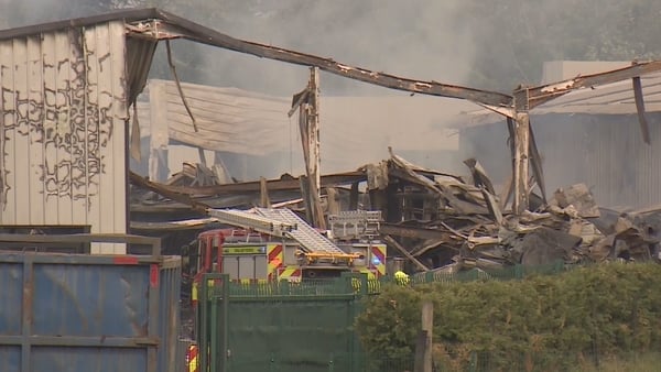 Fire damage at the Cherrymore Kitchens premises in Donegal Town