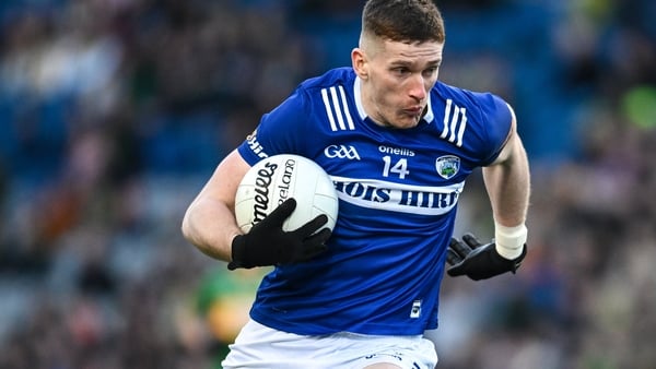 Dublin , Ireland - 30 March 2024; Evan O'Carroll of Laois during the Allianz Football League Division 4 final match between Laois and Leitrim at Croke Park in Dublin. (Photo By Ramsey Cardy/Sportsfile via Getty Images)