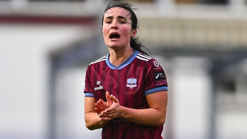 Niamh Farrelly of Galway United during the SSE Airtricity Women's Premier Division match between Galway United and Wexford at Eamonn Deacy Park in Galway