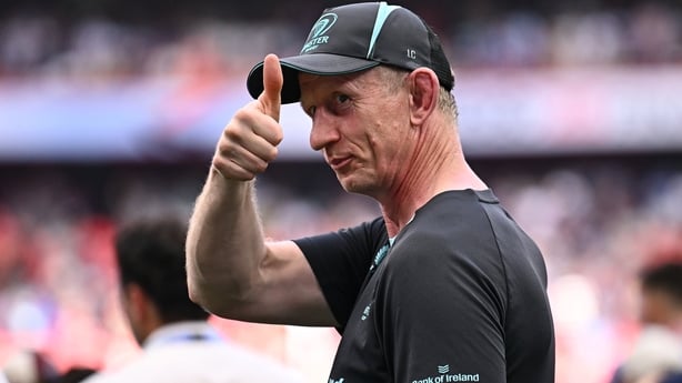 23 May 2026; Leinster head coach Leo Cullen after the Investec Champions Cup final match between Leinster and Union Bordeaux Bégles at San Mamés Stadium in Bilbao, Spain. Photo by Seb Daly/Sportsfile