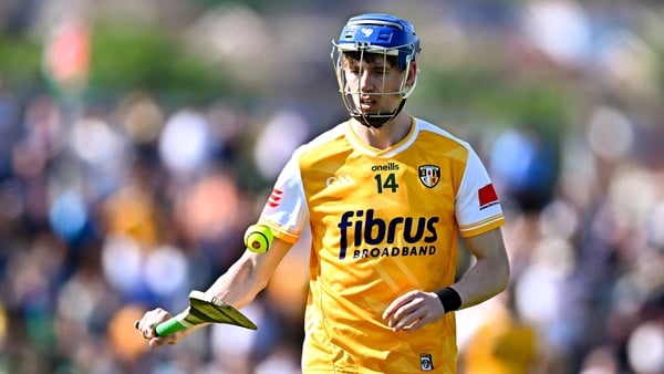 James McNaughton of Antrim during the Leinster GAA Hurling Senior Championship Round 3 match between Antrim and Dublin at Corrigan Park in Belfast.