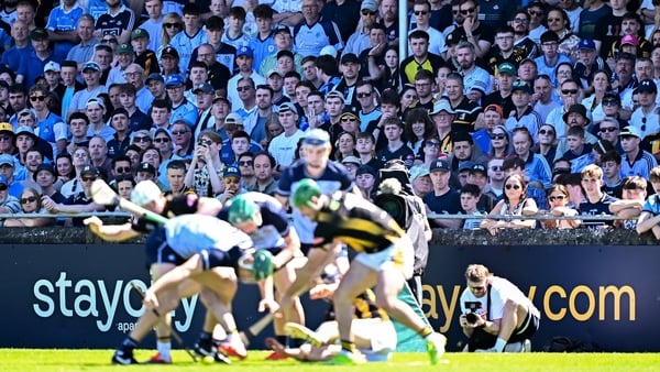 24 May 2026; Dublin supporters during the Leinster GAA Senior Hurling Championship Round 5 match between Dublin and Kilkenny at Parnell Park in Dublin. Photo by Seb Daly/Sportsfile