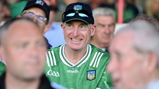 US Ryder Cup captain Jim Furyk during the Munster GAA Senior Hurling Championship Round 5 match between Limerick and Tipperary at TUS Gaelic Grounds in Limerick. 