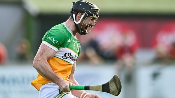 Ben Conneely of Offaly celebrates his side’s victory at the final whistle of the Leinster GAA Senior Hurling Championship Round 4 match between Offaly and Wexford at Glenisk O'Connor Park in Tullamore, Offaly. Photo by Tom Beary/Sportsfile