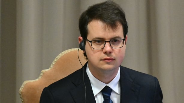 Co-founder Anthropic, Christopher Olah, attends the presentation of Pope Leo XIV first Encyclical Letter