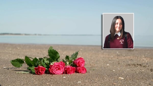 Abbie Carmody-Pepper in her school uniform on a blue background