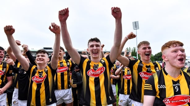22 May 2022; Peter McDonald of Kilkenny, 12, celebrates after his side's victory in the oneills.com GAA Hurling All-Ireland U20 Championship Final match between Kilkenny and Limerick at FBD Semple Stadium in Thurles, Tipperary. Photo by Piaras Ó Mídheach/Sportsfile