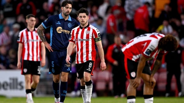 25 May 2026; Adam O'Reilly of Derry City after his side's draw in the SSE Airtricity Men’s Premier Division match between Derry City and Shelbourne at Find Insurance Celtic Park in Derry. Photo by Ramsey Cardy/Sportsfile
