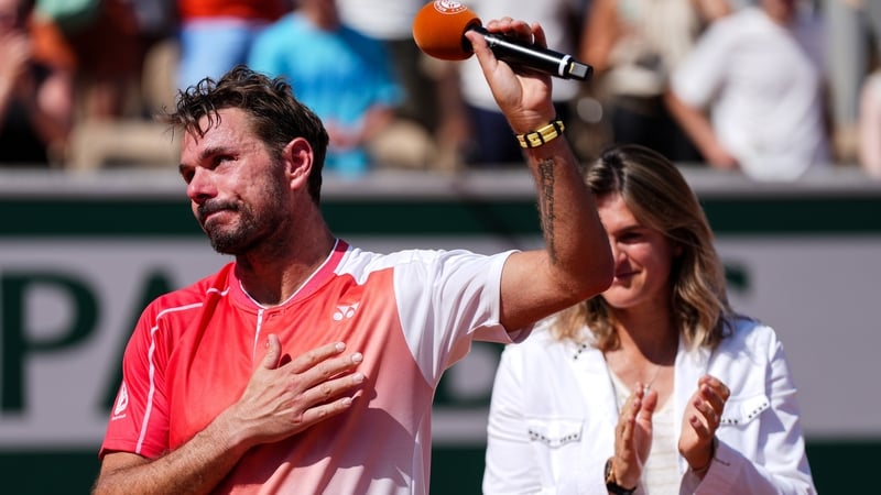 Wawrinka gives emotional farewell after French Open exit