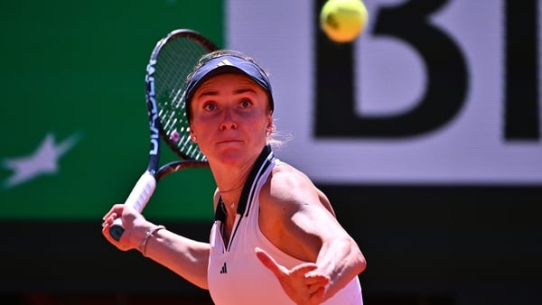 PARIS, FRANCE - MAY 25: Elina Svitolina of Ukraine plays a forehand against Anna Bondar of Hungary during the women's singles on Day Two of the 2026 French Open at Roland Garros on May 25, 2026 in Paris, France. (Photo by Federico Pestellini/Eurasia Sport