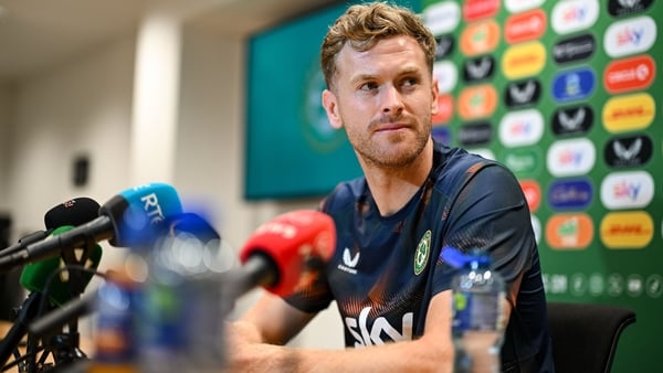 Nathan Collins during a Republic of Ireland media conference at FAI Headquarters in Abbotstown, Dublin.