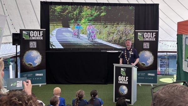 Mayor of Limerick John Moran speaking at the Golf Limerick launch