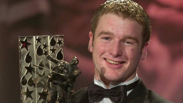 Kilkenny's JJ Delaney with his 2003 Hurler of the Year Award
