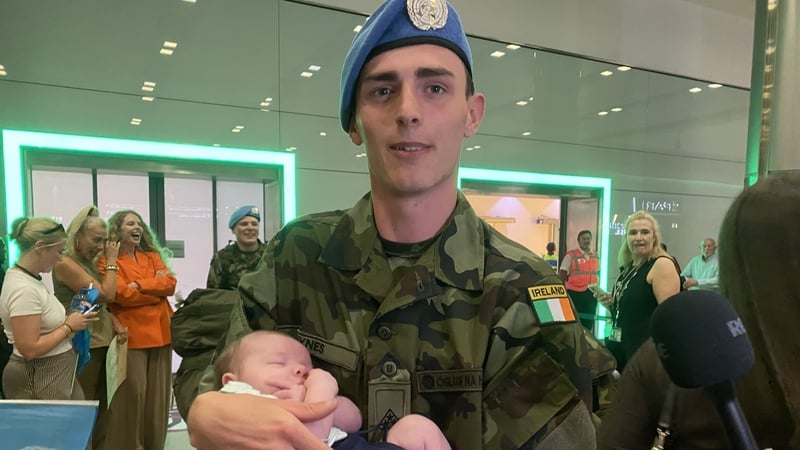 Over 160 Irish peacekeepers welcomed home from Lebanon