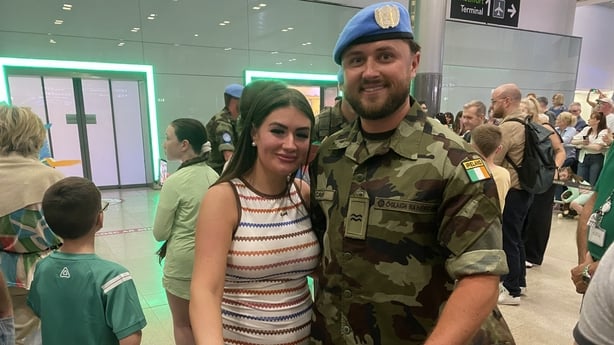 Corporal Ross Mulcahy and Katie O'Brien (Laura Fletcher)