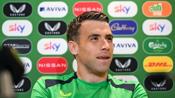 Seamus Coleman during a Republic of Ireland media conference at FAI Headquarters in Abbotstown, Dublin.