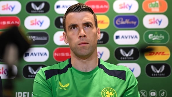 Seamus Coleman during a Republic of Ireland media conference at FAI Headquarters in Abbotstown, Dublin.