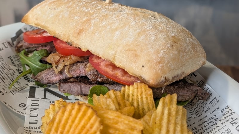 Sarah Butler's juicy steak sandwich