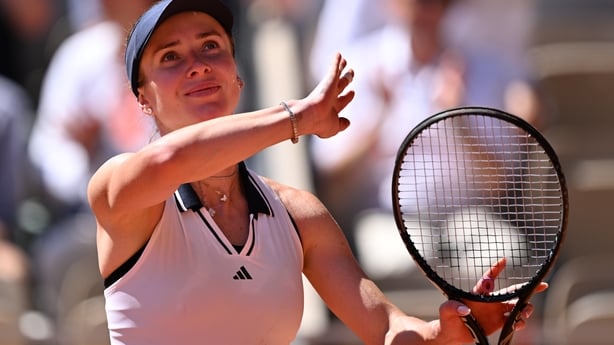 PARIS, FRANCE - MAY 27: Elina Svitolina of Ukraine celebrates after winning the match against Kaitlin Quevedo of Spain during the Women's Singles second round match on Day Four of the 2026 French Open at Roland Garros on May 27, 2026 in Paris, France. (Photo by Mustafa Yalcin/Anadolu via Getty Image