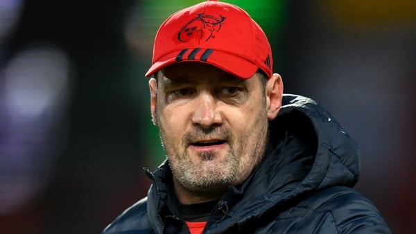 4 October 2025; Munster forwards coach Alex Codling before the United Rugby Championship match between Munster and Cardiff Rugby at Thomond Park in Limerick. Photo by Brendan Moran/Sportsfile
