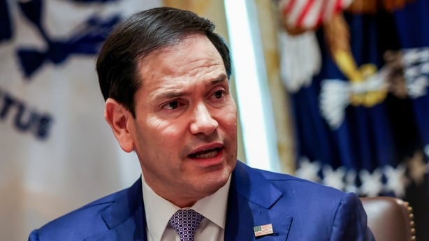 US Secretary of State Marco Rubio spoke at a cabinet meeting 