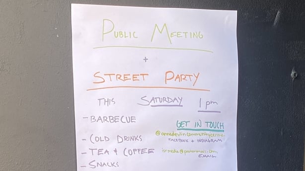 A sign posted on the door of a former pub