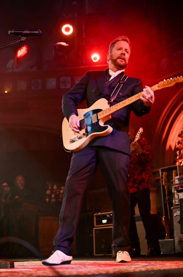 LONDON, ENGLAND - MAY 12: Kiefer Sutherland performs during his "Love Will Bring You Home Tour" at Union Chapel on May 12, 2026 in London, England. (Photo by Nicky J. Sims/Getty Images)