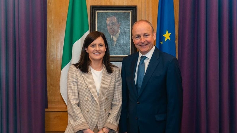 a photograph of catherine ardagh and micheal martin