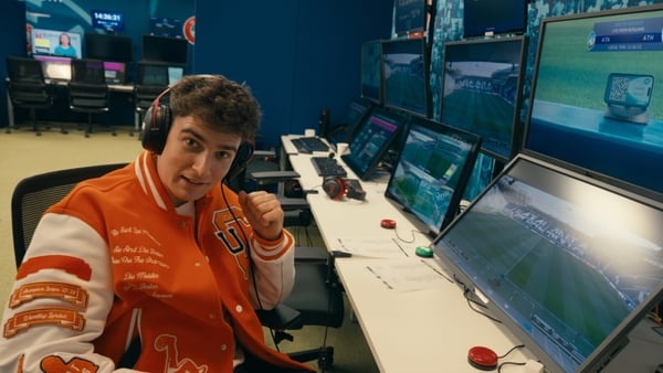 Total Football host DavidMC in the VAR Room at UEFA Headquarters