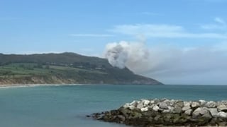 Gorse fire on Bray Head