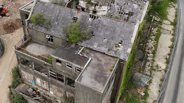 Drone footage of the site in Wexford