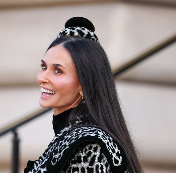 Demi Moore attends the Schiaparelli Haute Couture Week