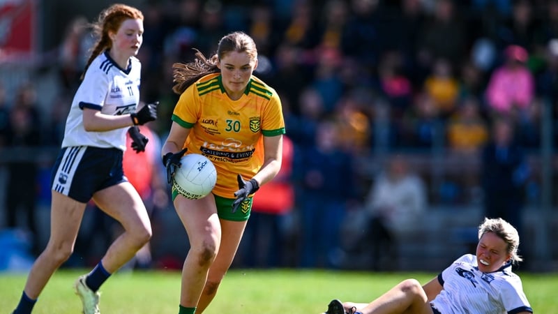 Tara Geoghegan playing for Donegal in 2023