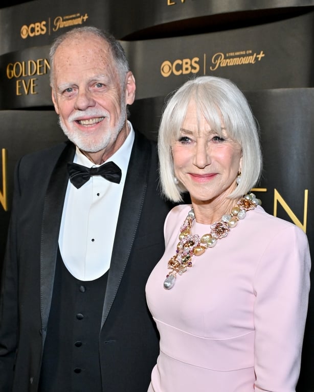 Taylor Hackford and Helen Mirren at Golden Eve: The Golden Globes Honor Helen Mirren & Sarah Jessica Parker at The Beverly Hilton on January 06, 2026 in Beverly Hills, California. (Photo by Michael Buckner/Penske Media via Getty Images)