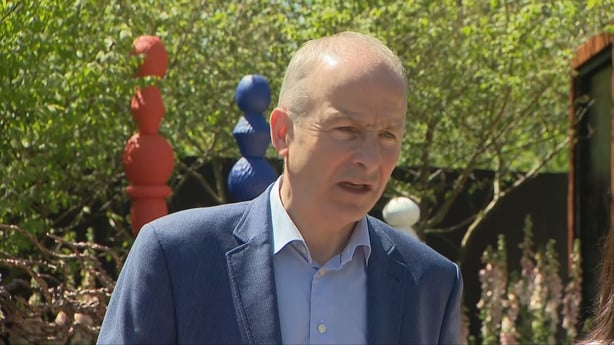 Micheál Martin speaking at Bloom