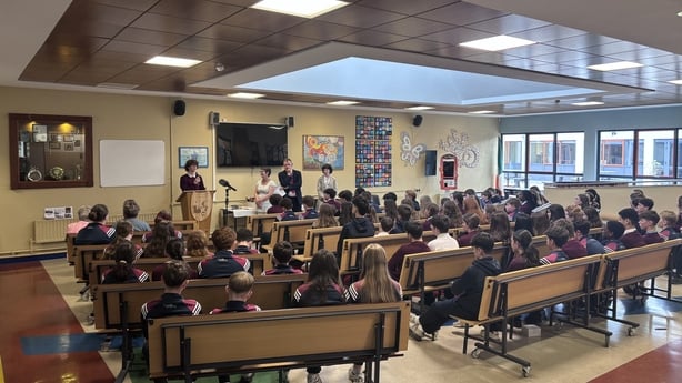 Students at Scariff Community College 