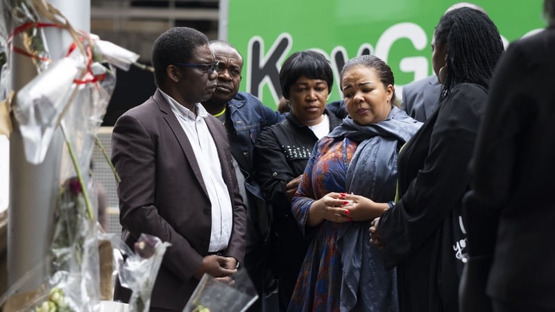 Foreign Minister of the Democratic Republic of Congo Thérèse Kayikwamba Wagner with his uncle Jean Claude with Angel Issemezey Anzibistep the step mother of the Yves Sakila