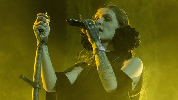 Singer Ethel Cain performs on the Mojave Stage during day 1, weekend 2 of the Coachella Valley Music & Arts Festival on April 17, 2026