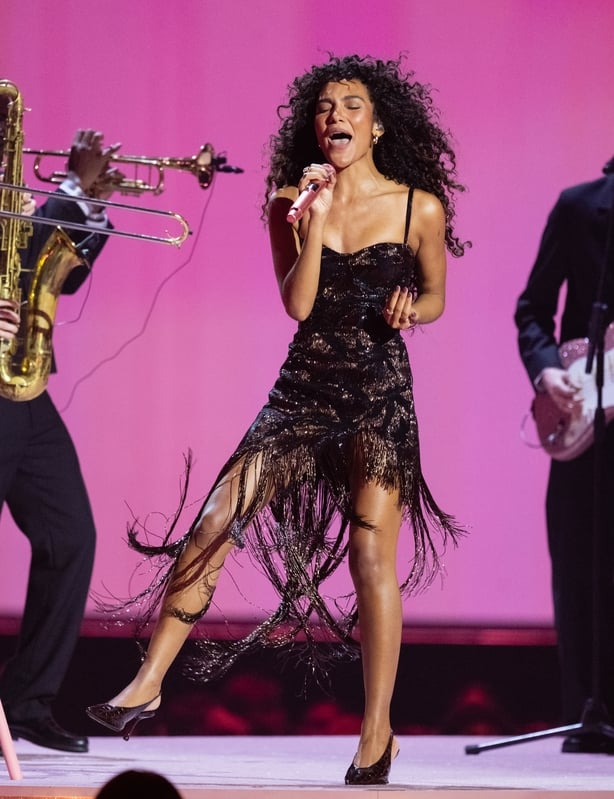 Olivia Dean performs live on stage during The BRIT Awards 2026