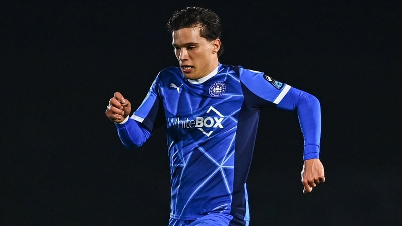 6 February 2026; Benny Couto of Waterford during the SSE Airtricity Men's Premier Division match between Waterford and Shelbourne at the Regional Sports Centre in Waterford. Photo by Tyler Miller/Sportsfile